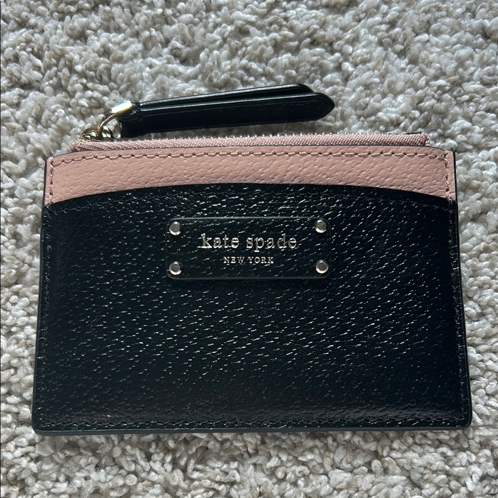 Kate Spade Black and Pink Leather Wallet